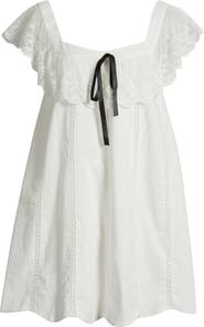 Lulus Lana Lace Trim Minidress