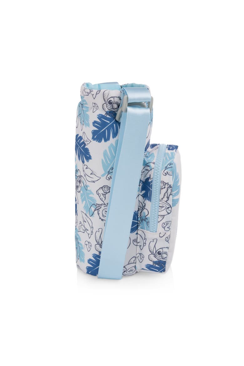Lilo & Stitch - Stitch Leaf Eclipse Tumbler Tote, Alternate, color, White with Blue Leaf Design
