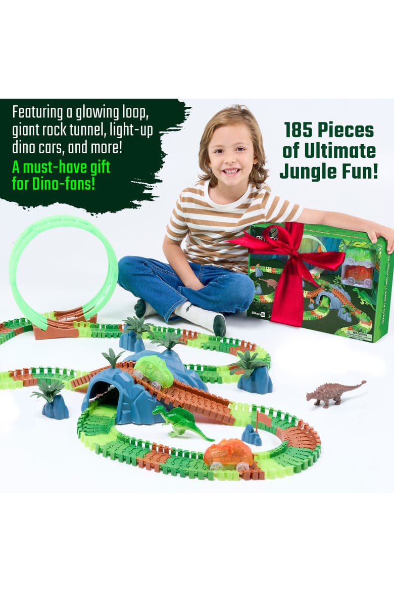 Dino-Track-Forest, Alternate, color, Green