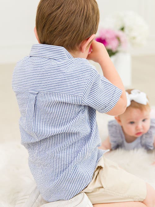 Rufflebutts Boys Short Sleeve Button Down Shirt