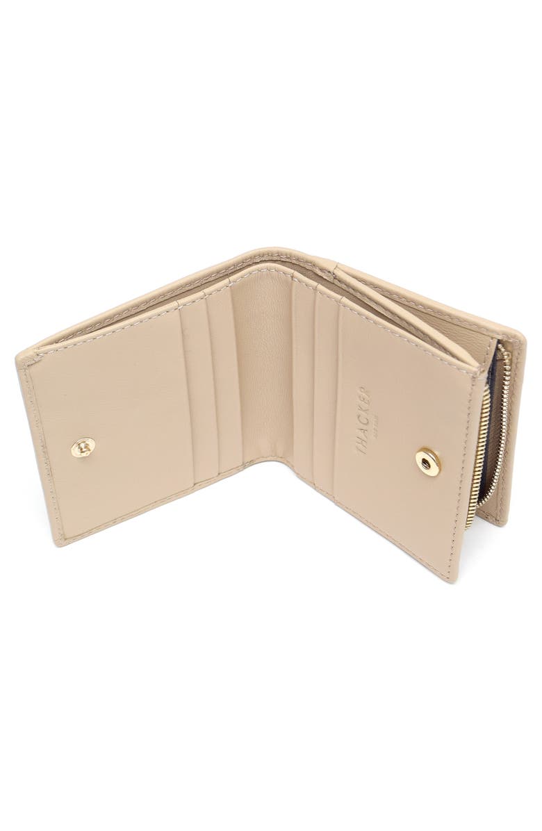Thacker Lexi Leather Bifold Wallet, Alternate, color, Cashew