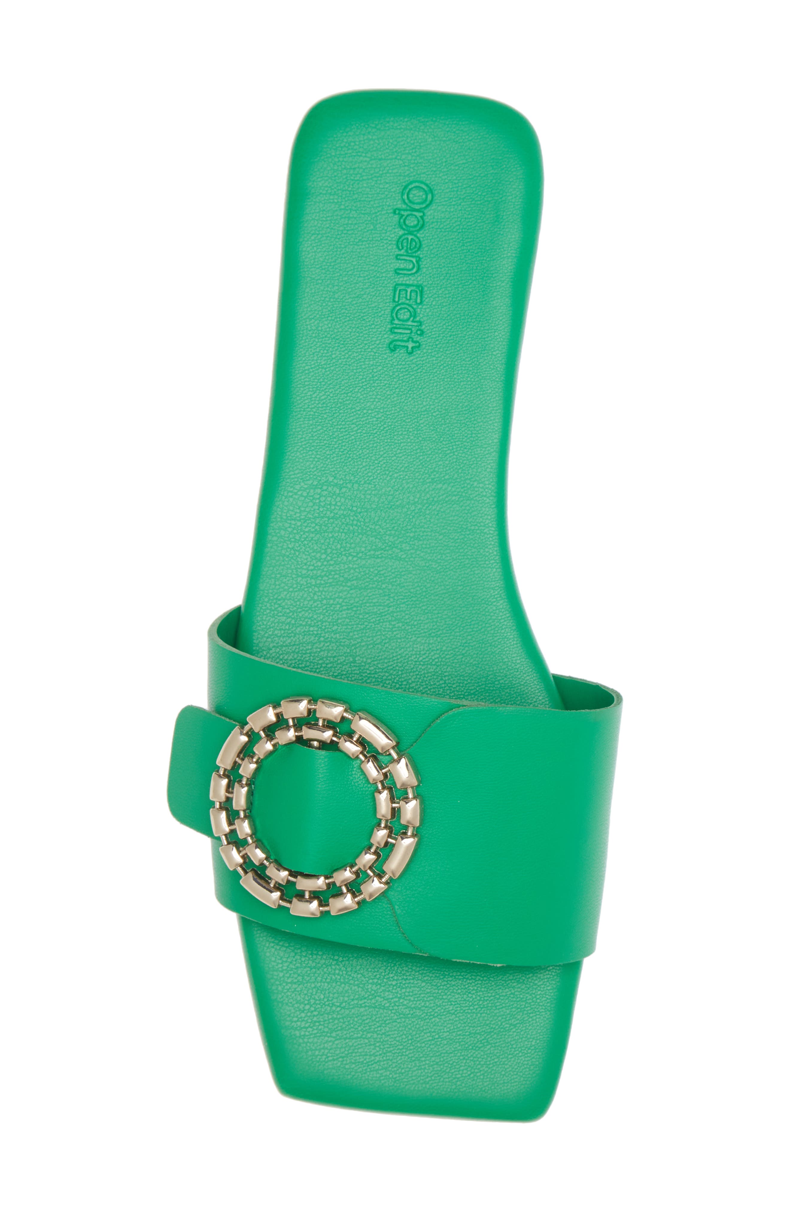 Lely Slide Sandal, Alternate, color, GREEN VIBRANT