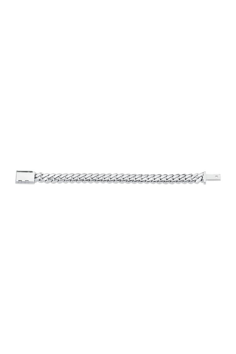 10mm Silver Cuban Chain Bracelet, Alternate, color, Silver