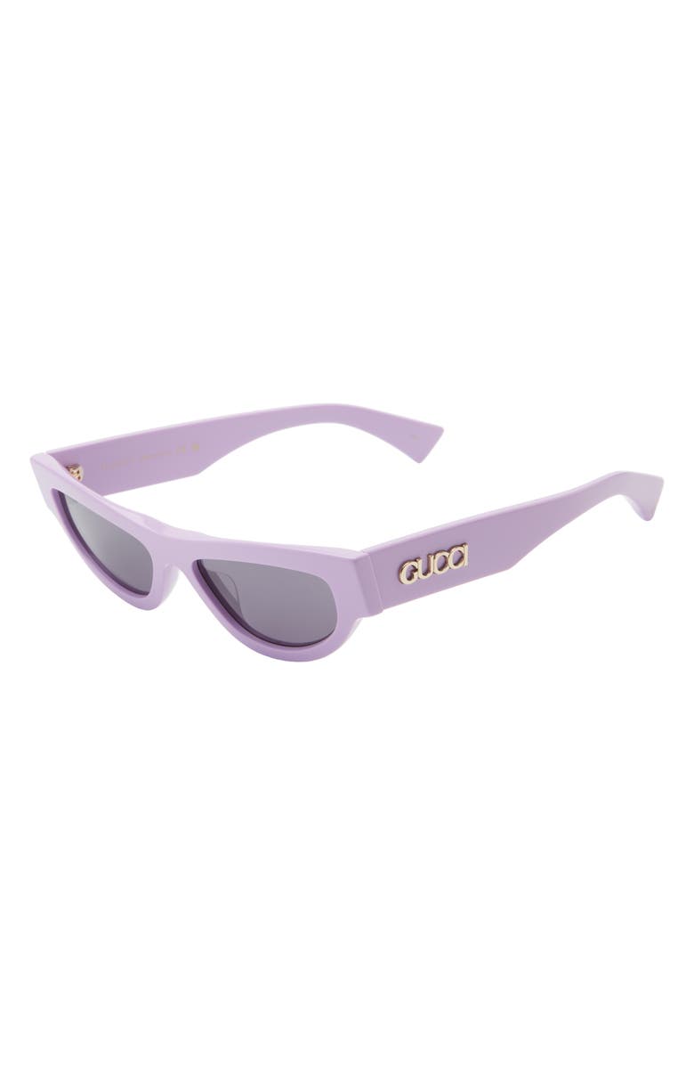 Gucci 53mm Cat Eye Sunglasses, Alternate, color, Violet