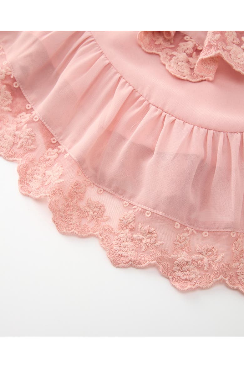 Zelina Frill Top, Alternate, color, Pink
