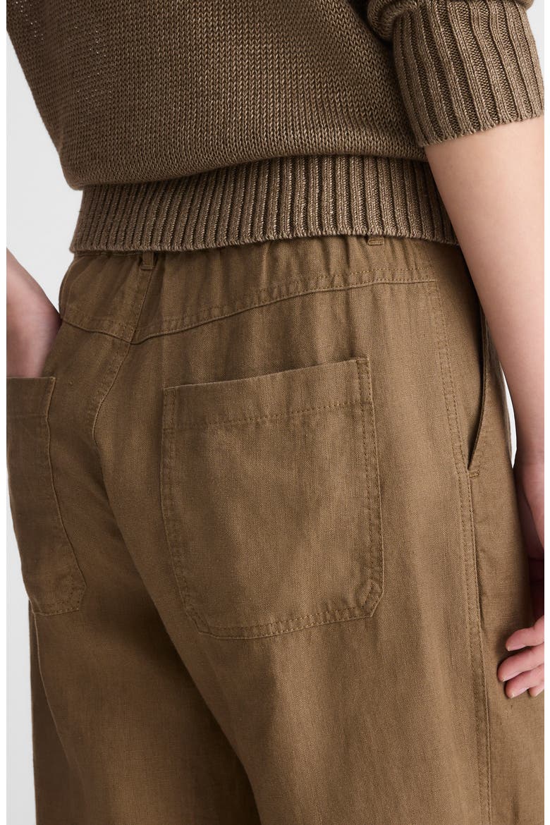 Zoe Relaxed Straight Leg Linen Pants, Alternate, color, SAFARI KHAKI
