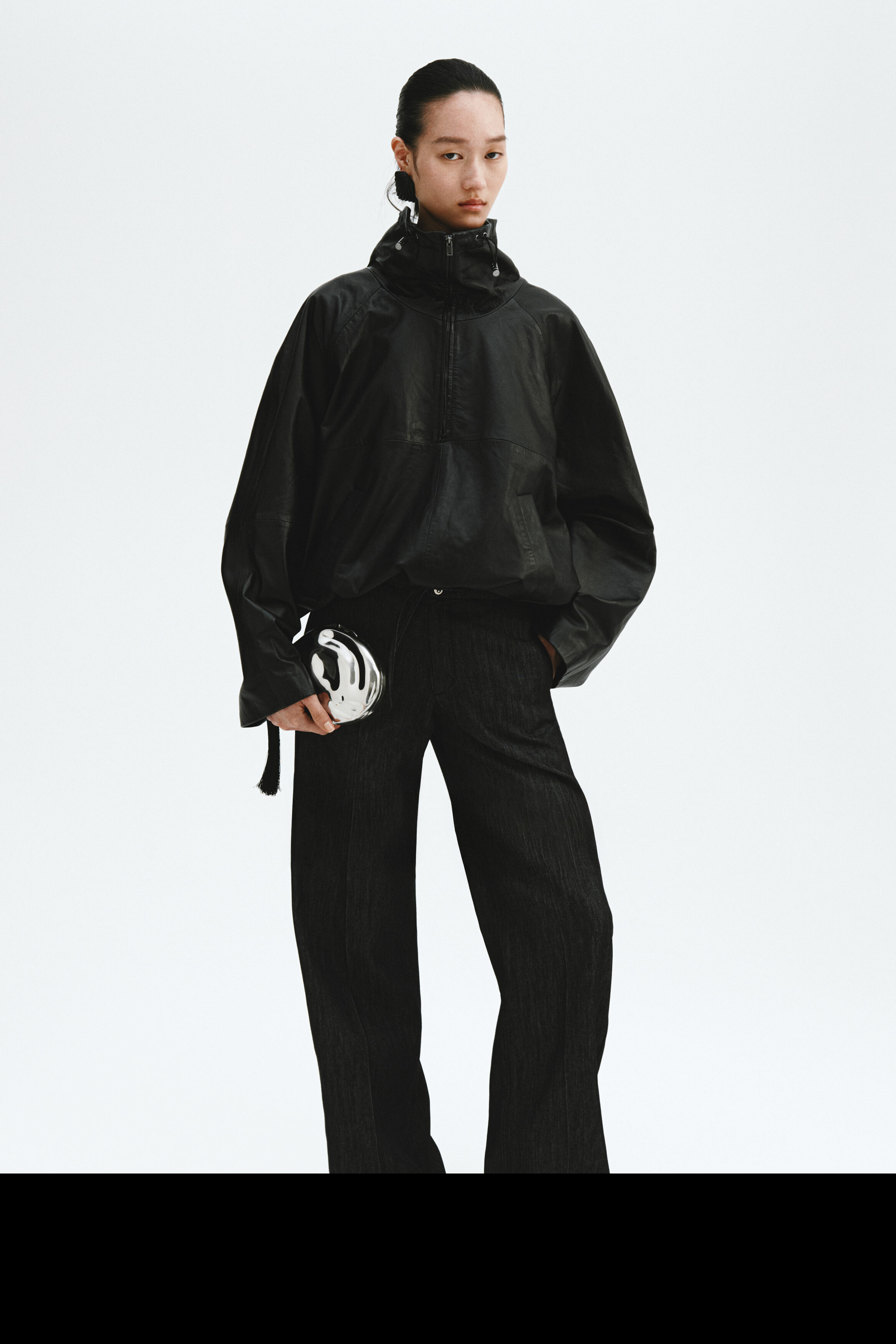 Denim Drawstring Pants
