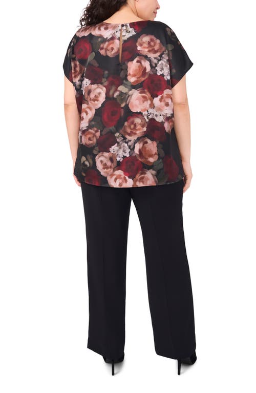 Halogenr Halogen(r) Floral Cap Sleeve Top In Multi