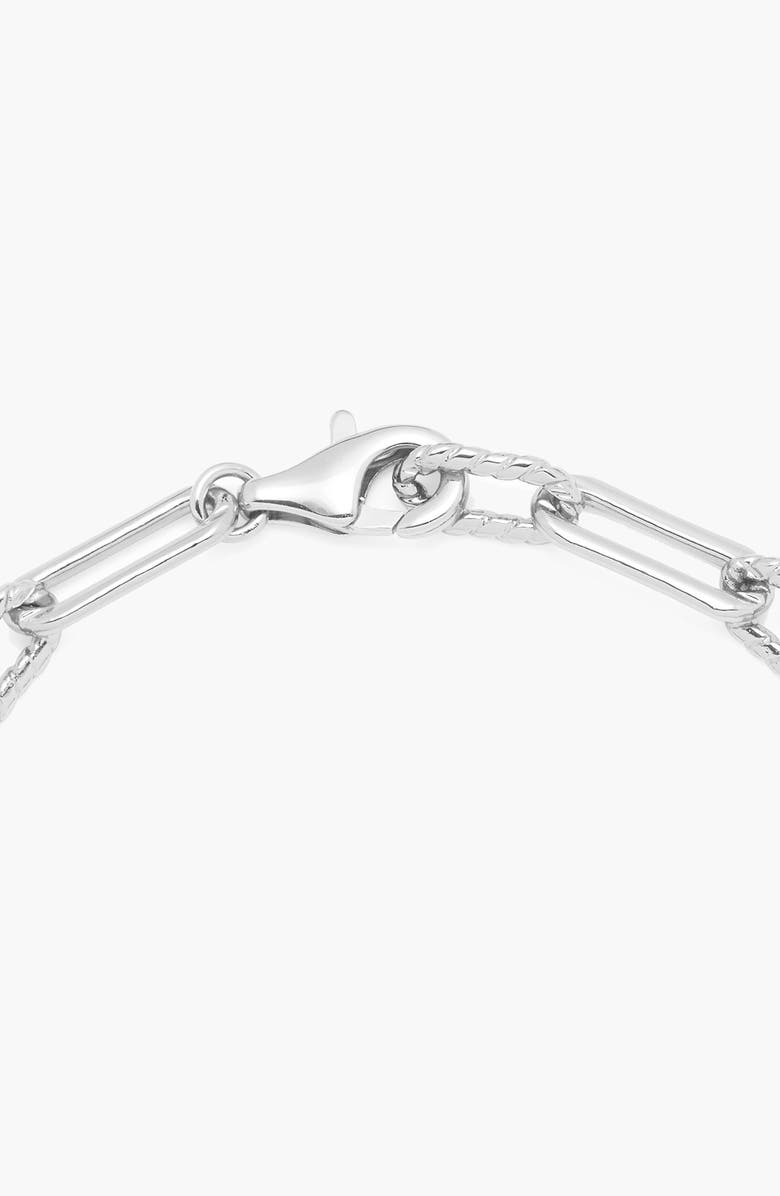 YOJ Oto Rope Slim Chain Bracelet in Silver, Alternate, color, Silver