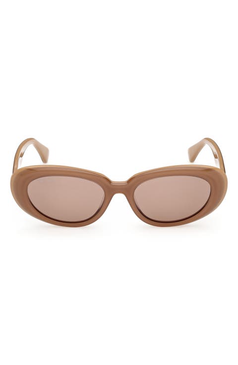53mm Oval Sunglasses