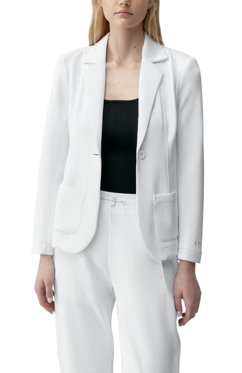 Lyssa Performance Straight-Cut Blazer