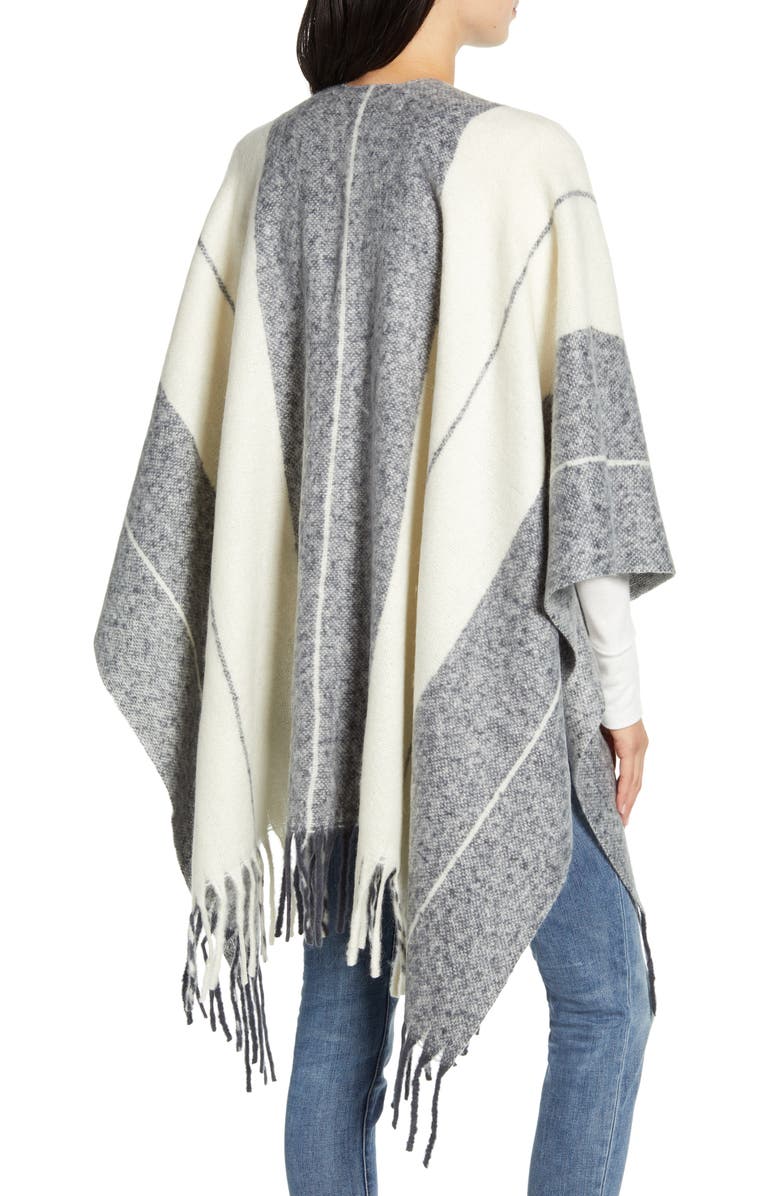 Treasure & Bond Stripe Blanket Ruana, Alternate, color,