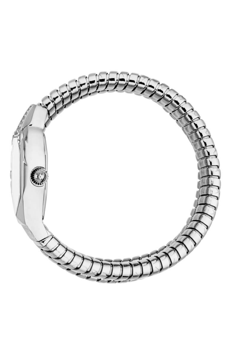 Just Cavalli Snake Wraparound Bracelet Watch, 22mm x 34.5mm, Alternate, color,