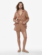 Koton Regular Fit Striped Mini Shorts