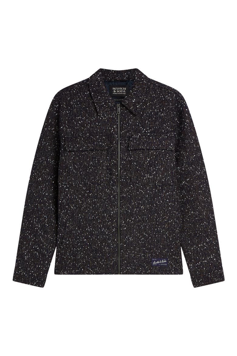 Tailored Tweed Jacket, Alternate, color, SKY CAPTAIN