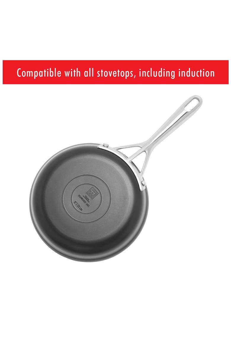 Motion Hard Anodized Aluminum Nonstick Fry Pan 3-Piece Set, Alternate, color, ALUMINUM