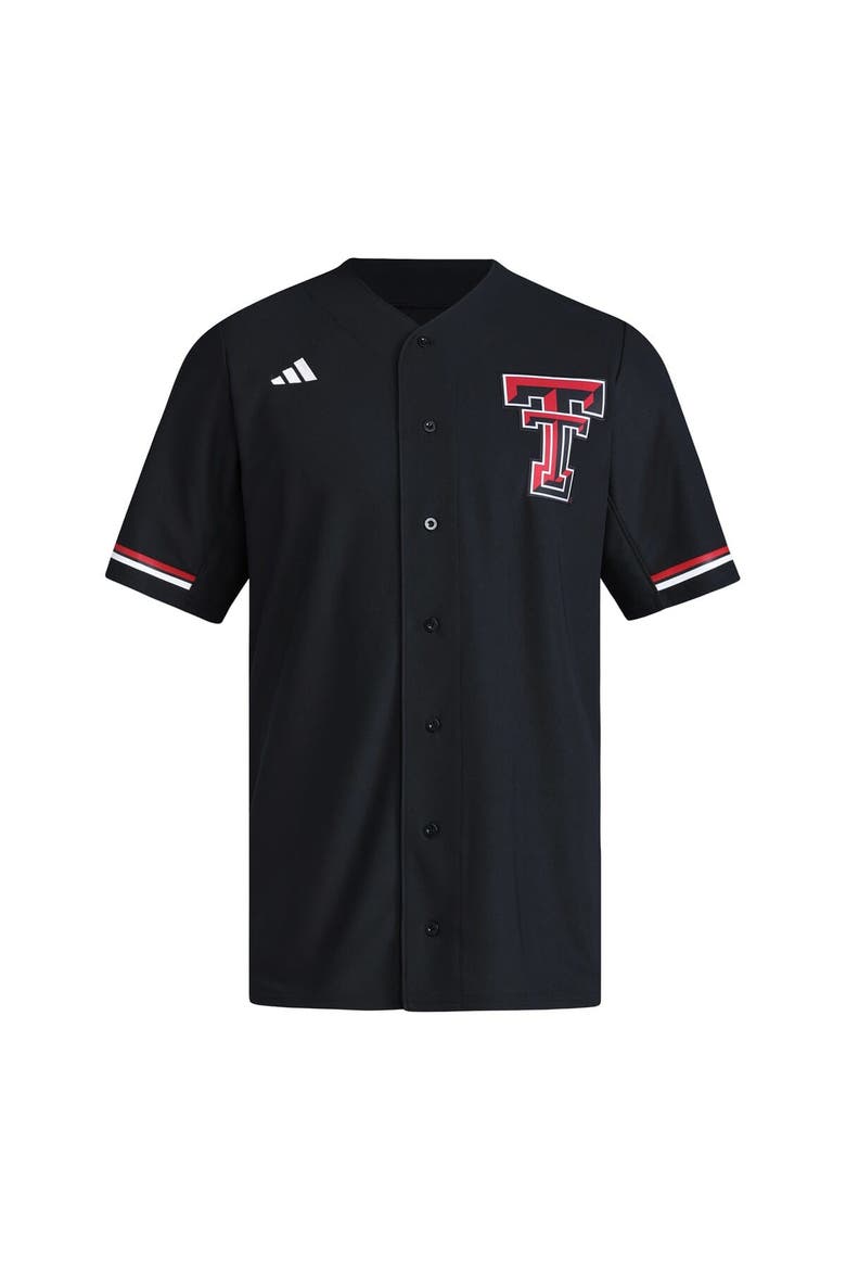Men's adidas  Black Texas Tech Red Raiders Replica Baseball Jersey, Alternate, color, Black