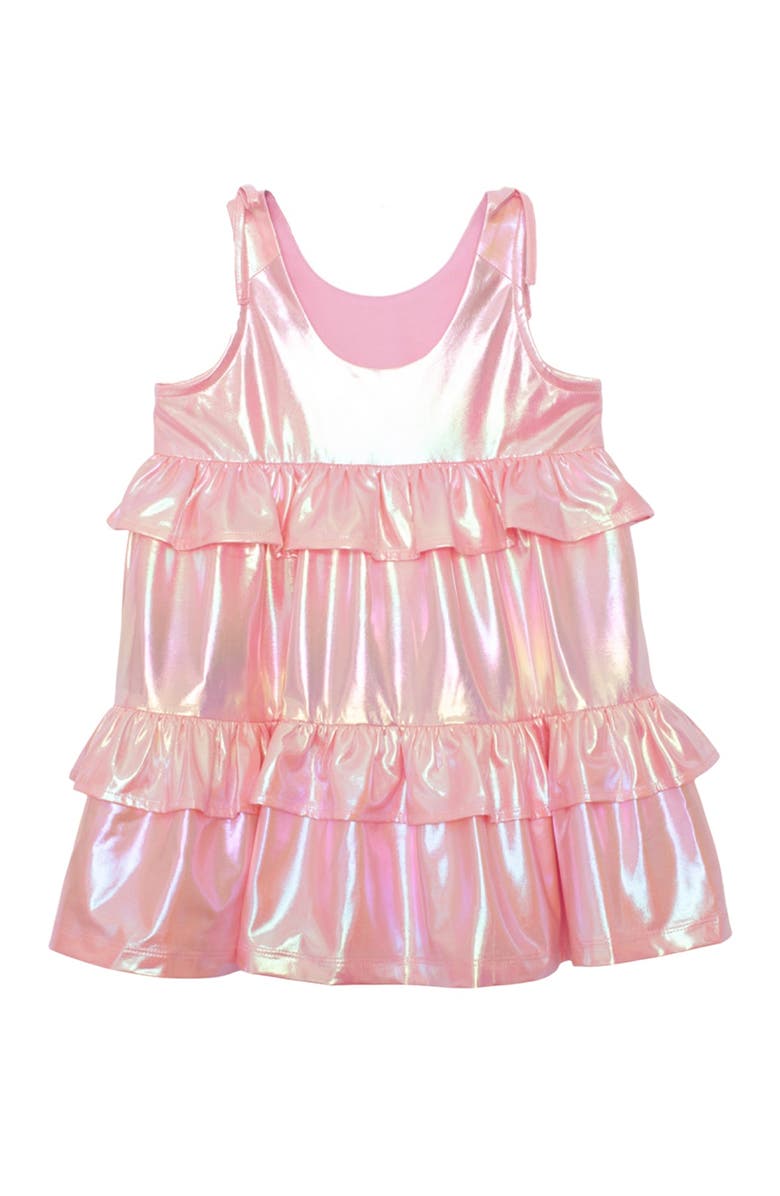 Isobella & Chloe Strawberry Sparkle Sleeveless Dress Pink, Alternate, color, Pink