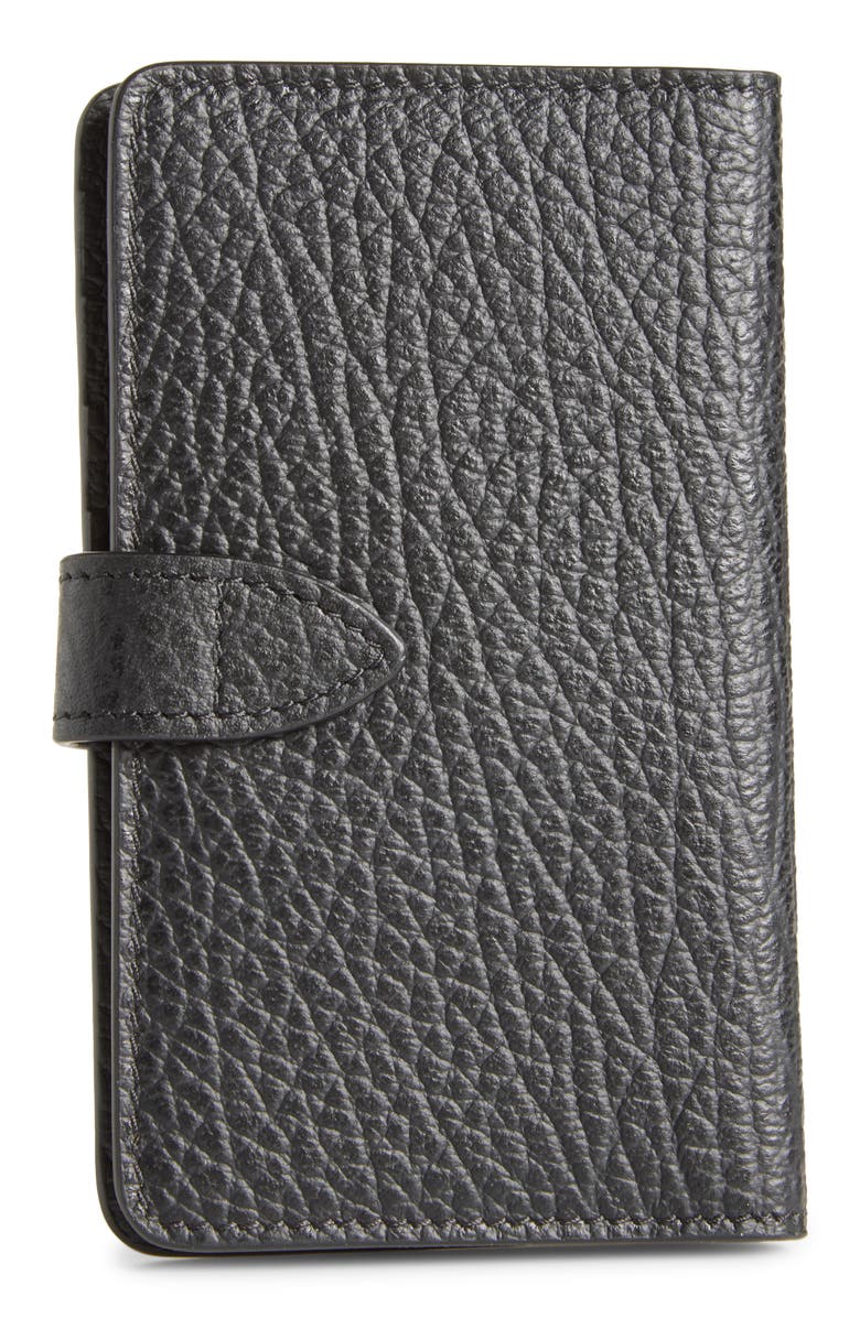 Maison Margiela Calfskin Leather Snap Wallet, Alternate, color, Black