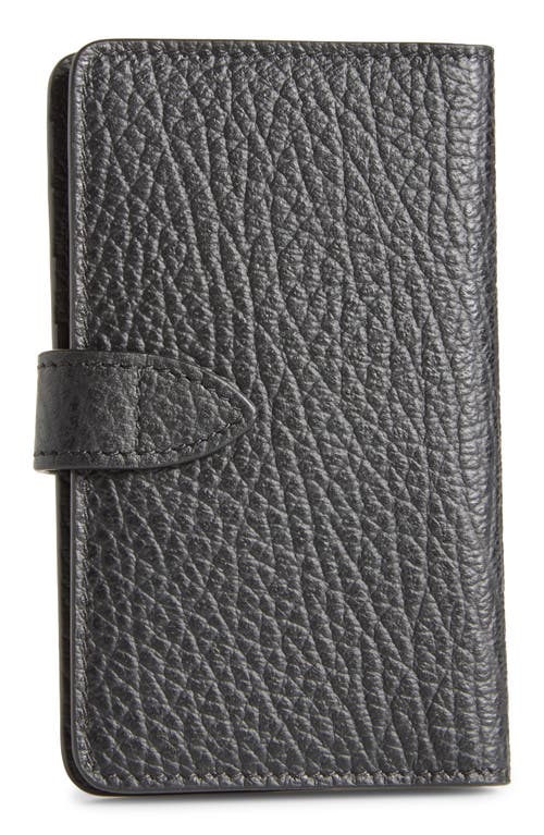 Maison Margiela Calfskin Leather Snap Wallet In Animal Print