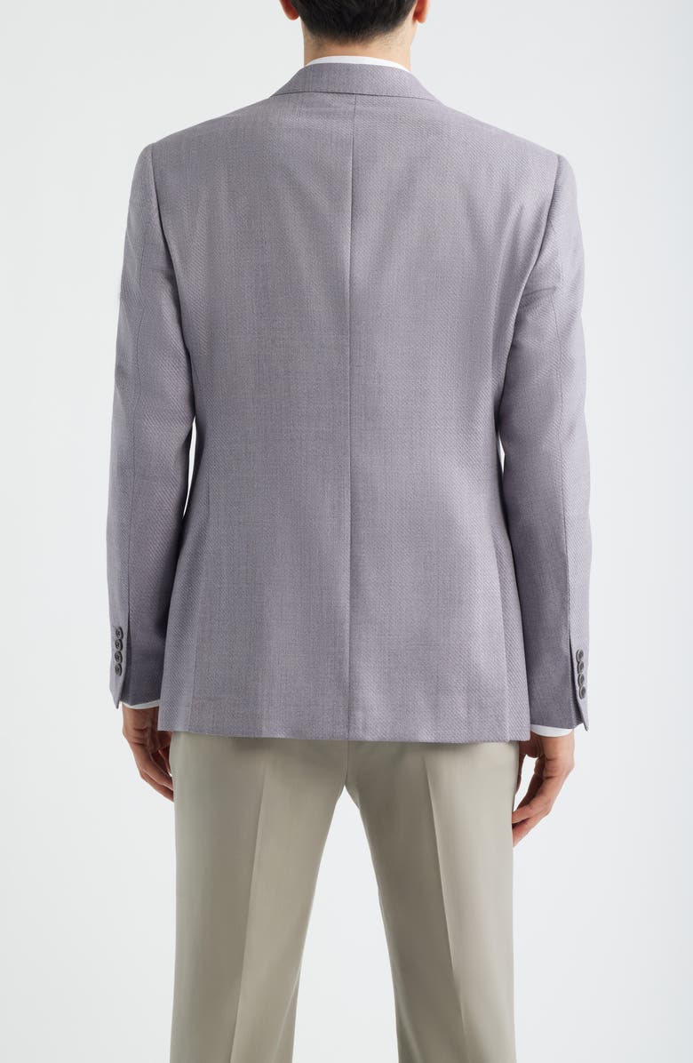 Emporio Armani Light Purple Virgin Wool Sport Coat, Alternate, color, Lilac