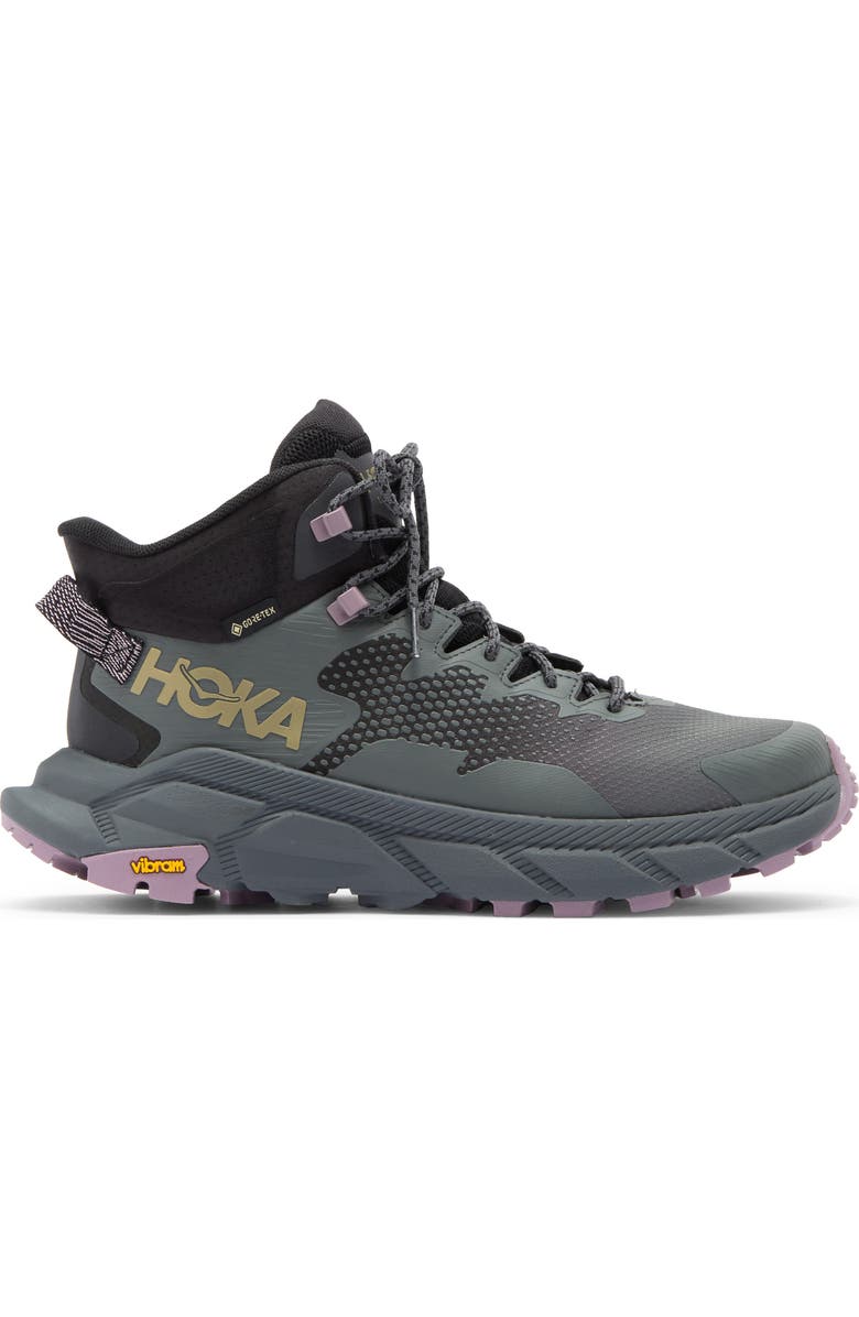 HOKA Trail Code Gore-Tex<sup>®</sup> Hiking Boot, Alternate, color, Black / Castlerock