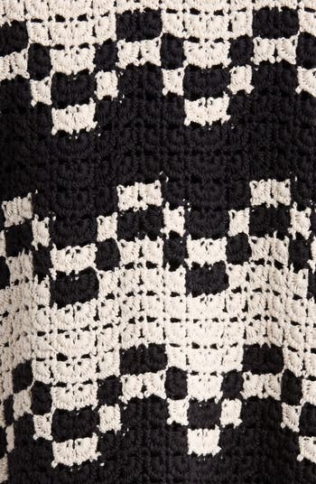 Naples Geometric Crochet Camp Shirt