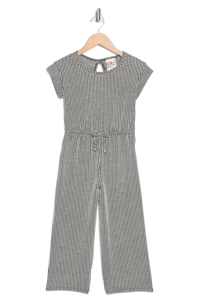 Jenna & Jessie Kids' Stripe Rib Jumpsuit, Main, color, 