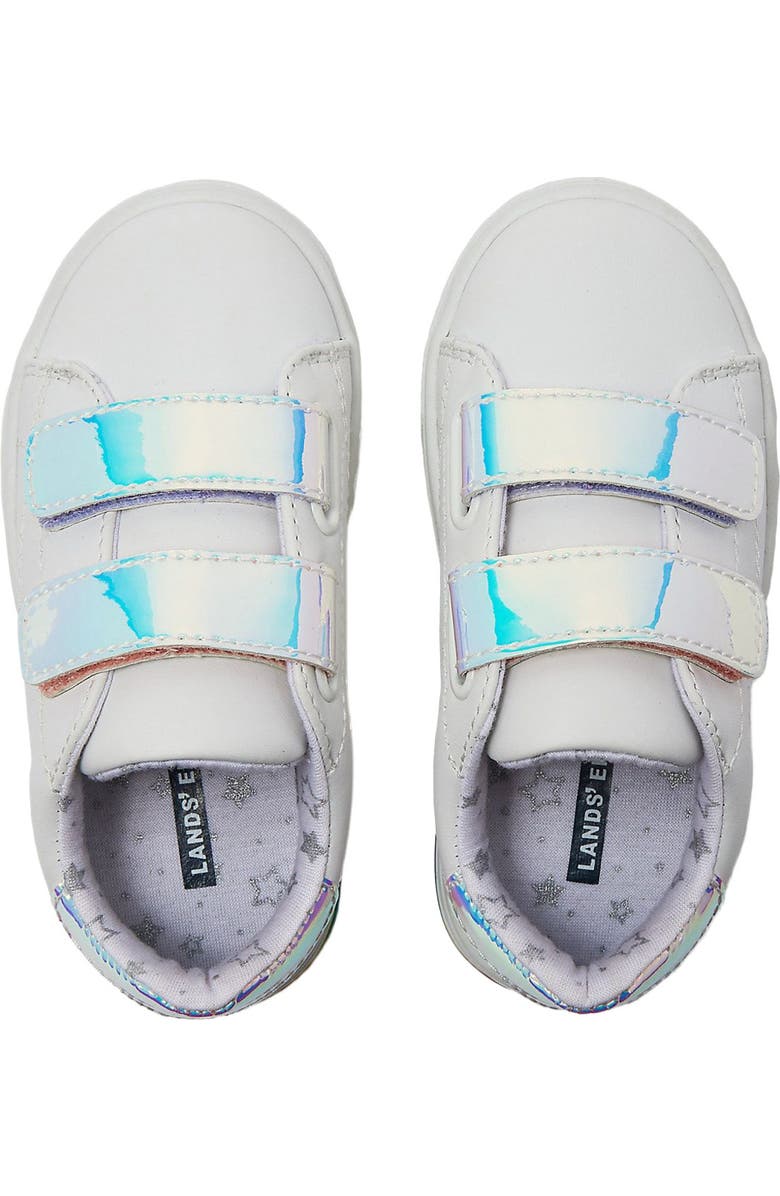 Lands
End Toddlers Easy On Sneakers, Alternate, color, White