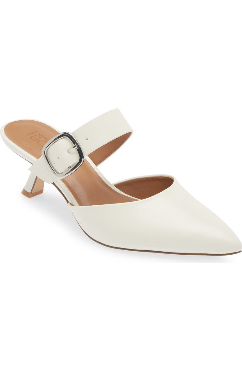 NORDSTROM RACK Fawn Mule, Main, color, Ivory Pristine