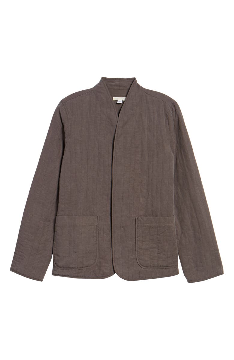 Eileen Fisher High Collar Quilted Jacket, Alternate, color, 