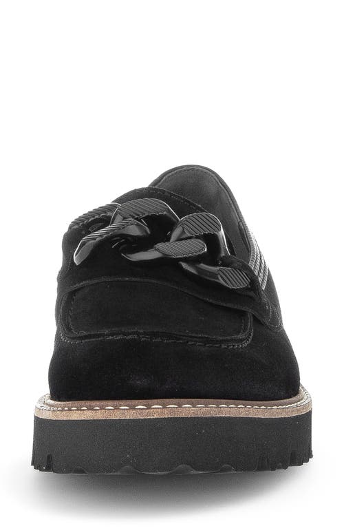Gabor Chain Bit Loafer In Black
