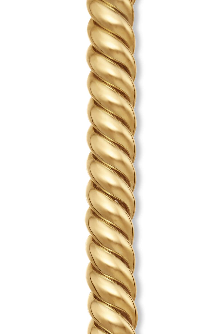 Sculpted Cable Bracelet in 18K Yellow Gold, 8.5mm, Alternate, color, 18K YELLOW GOLD