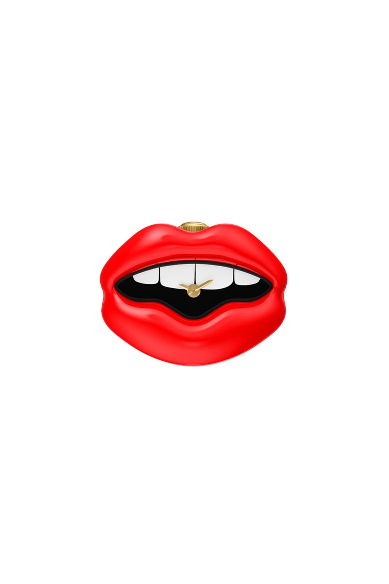 Red Lips Ring Watch, 23.3mm, Main, color, RED
