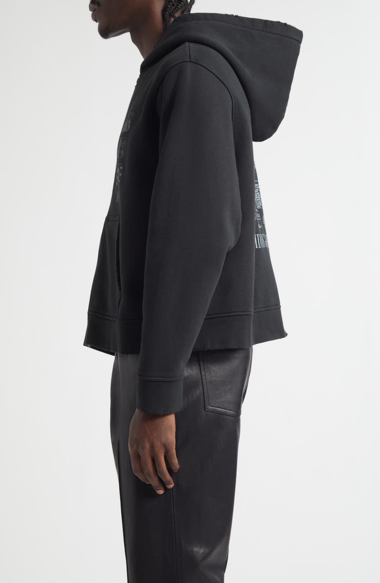 MIDNIGHT RODEO Auto Zip Hoodie, Alternate, color, Distressed Black