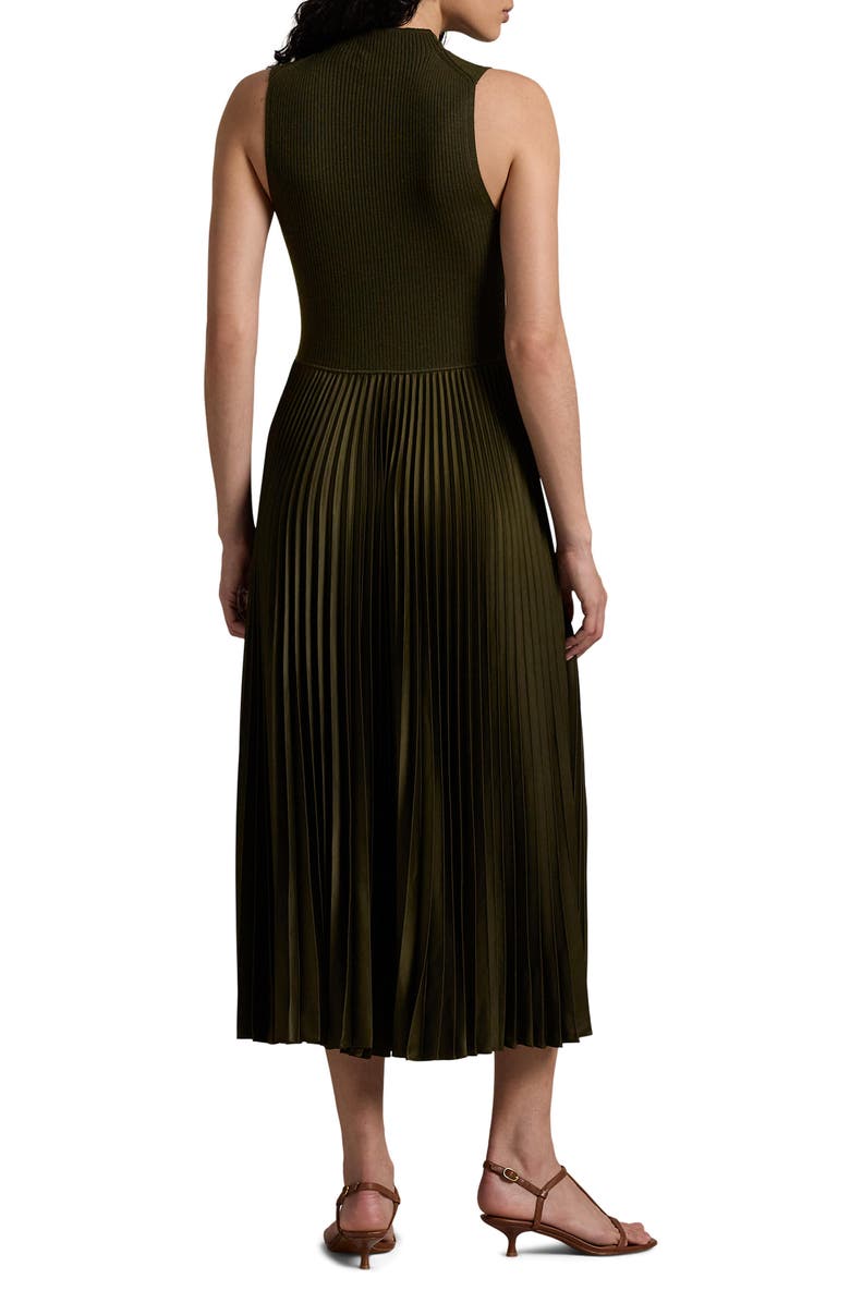 Polo Ralph Lauren Wynna Mixed Media Dress, Alternate, color, 