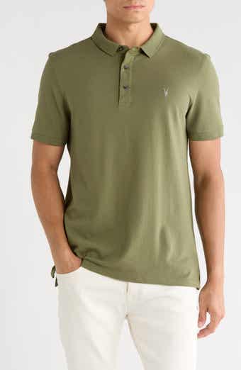 AllSaints Form Cotton Polo