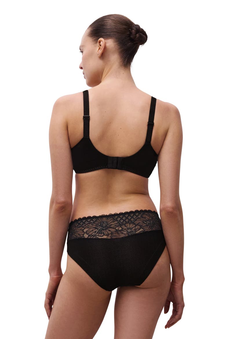 Sublime Lace Wireless Bra, Alternate, color, BLACK