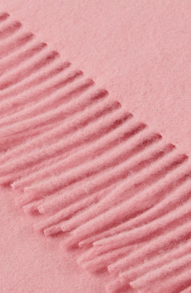 SANDRO Wool and cashmere scarf, Alternate, color, Baby Pink