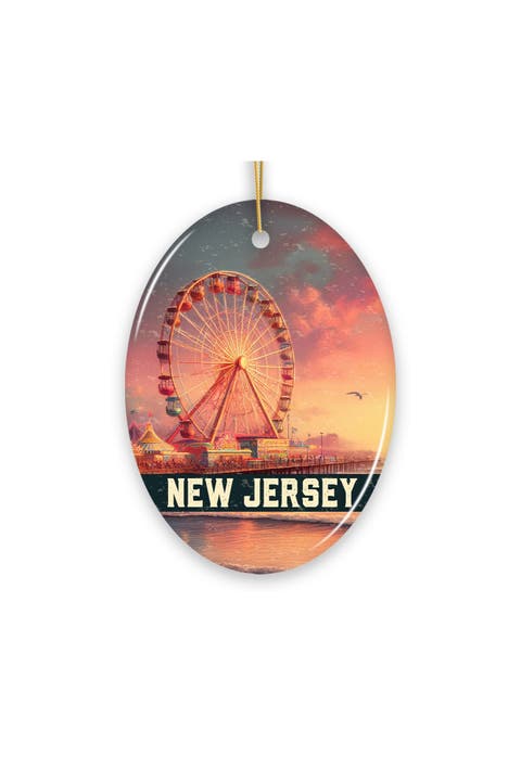 Boardwalk Ferris Wheel New Jersey Ornament