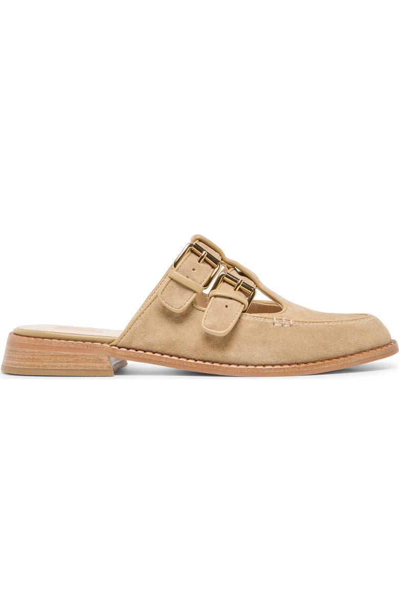 Dolce Vita Haydee Double Buckle Mary Jane Mule, Alternate, color, Dark Taupe Suede