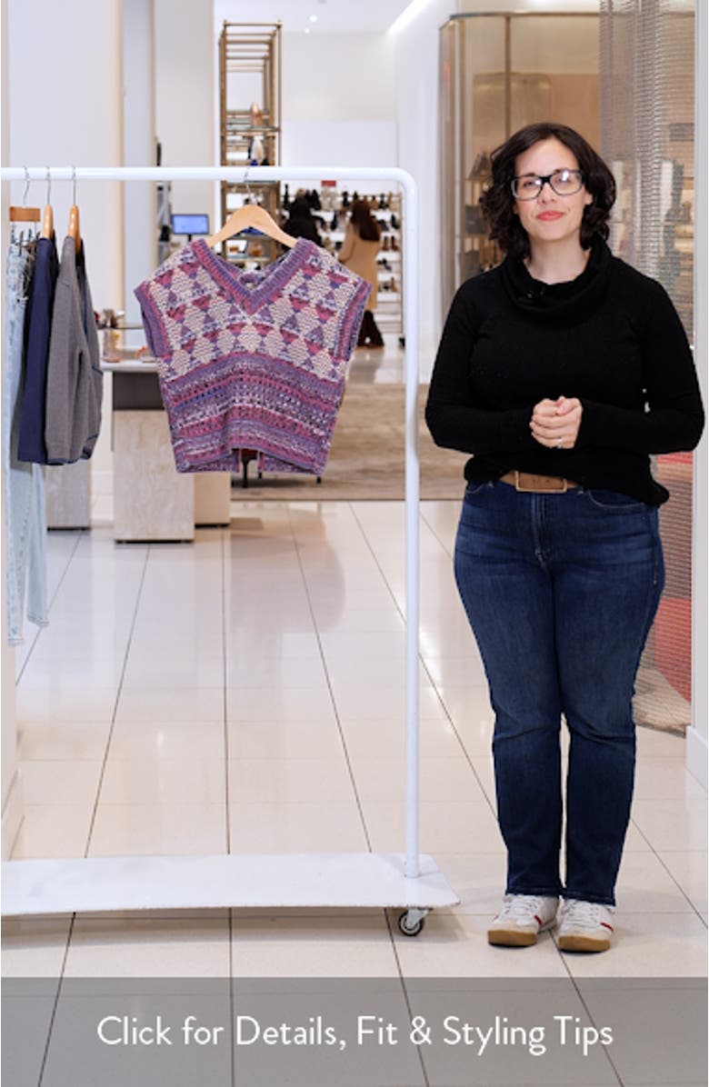 Kids' Argyle Tie Back Sweater Vest, sales video thumbnail