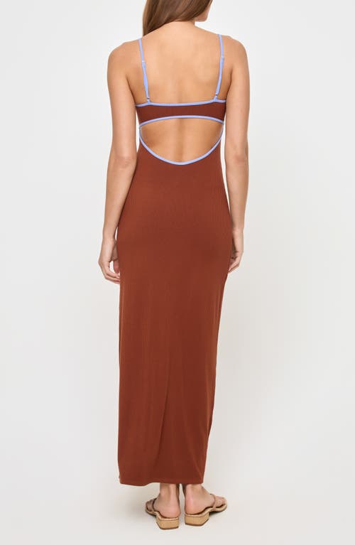 L*space Lspace Jordana Knit Cover-up Maxi Dress In Brown