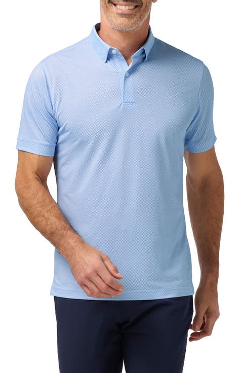 Skyline Blue Tight Diamond Haylard SS Polo