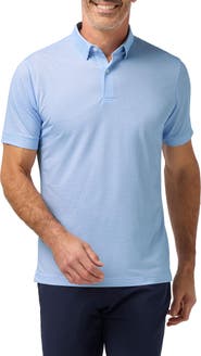 Mizzen+Main Skyline Blue Tight Diamond Haylard SS Polo