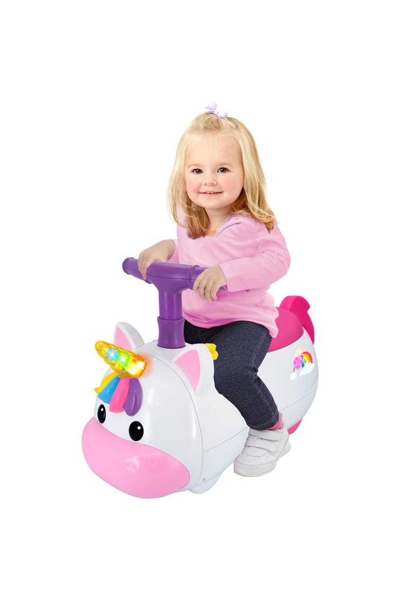 Lights & Sounds Zoom Ride-On Unicorn Vehicle, Alternate, color, Multicolored