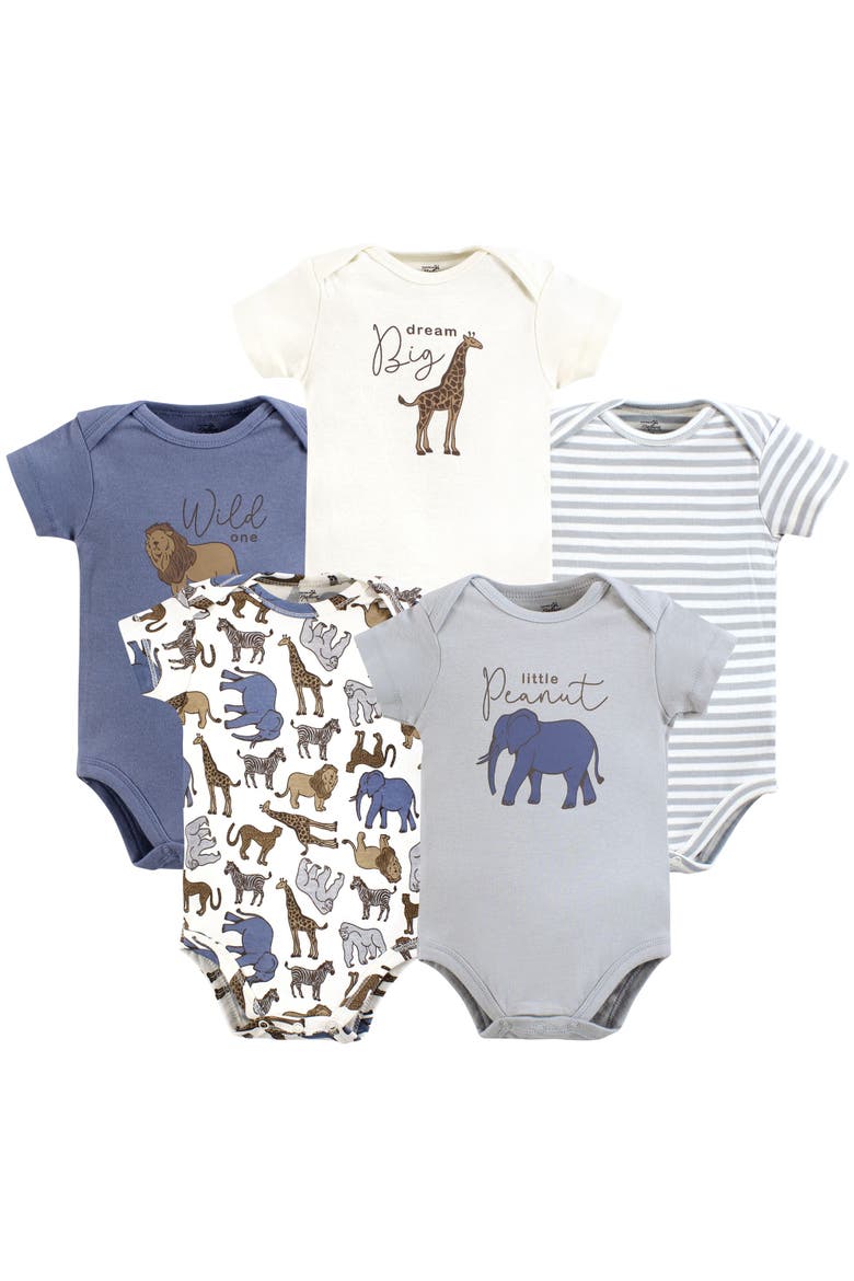 Organic Cotton Infant One-Pieces, Main, color, Classic Safari