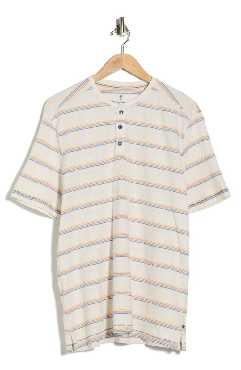 Tommy Bahama Soleil Stripe Short Sleeve Henley, Alternate, color, 