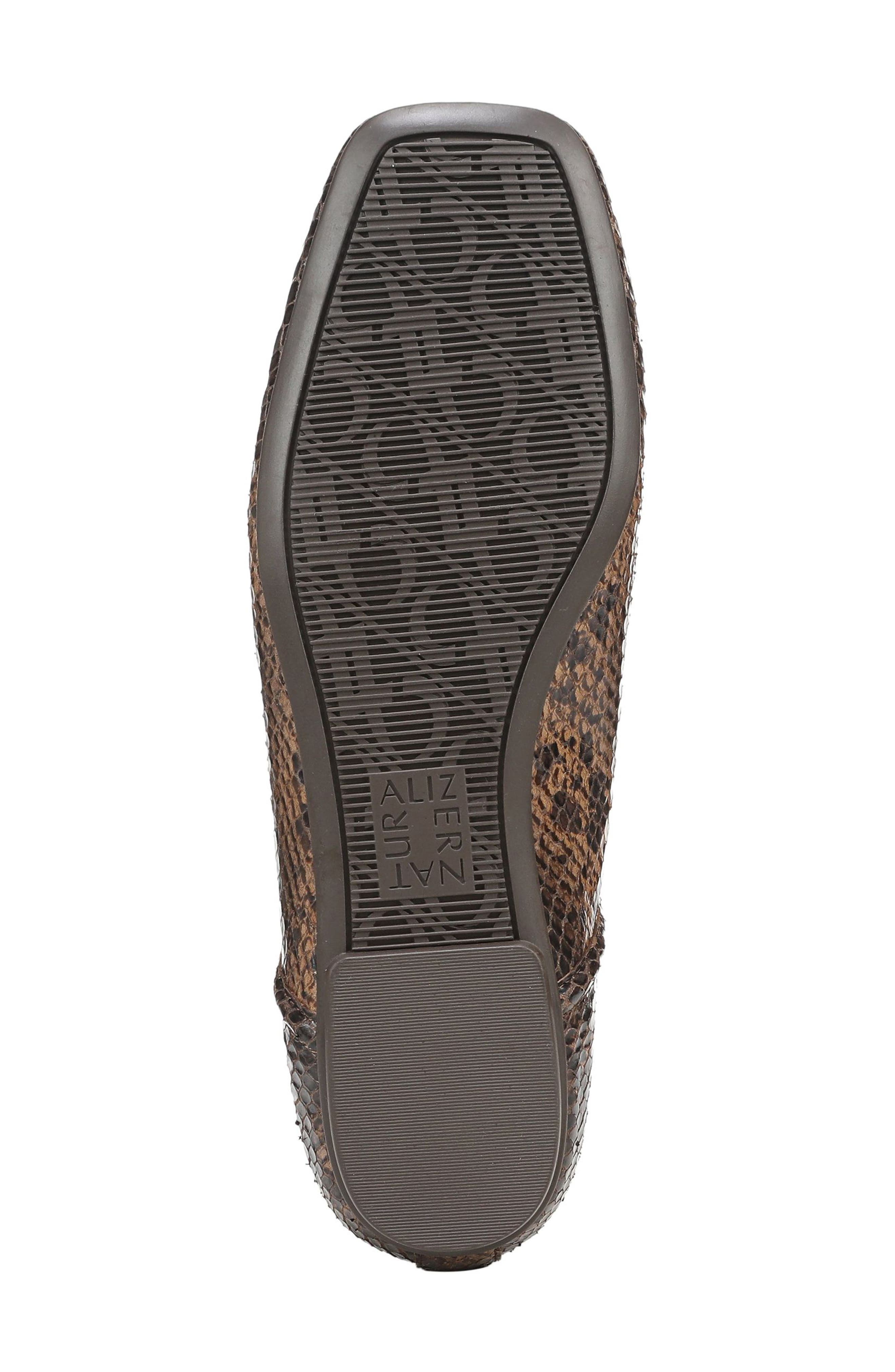 Dream Croc Embossed Leather Flat, Alternate, color, BROWN MULTI LEATHER