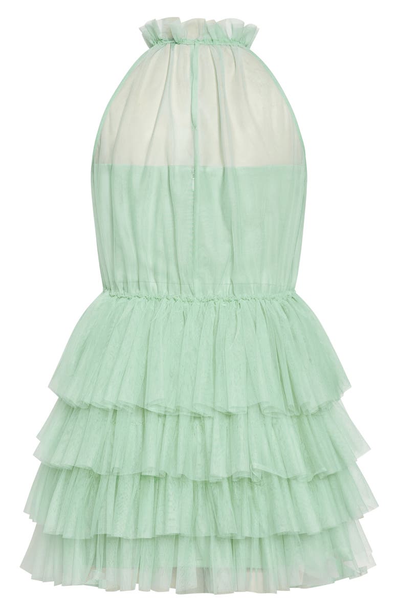 City Chic Jude Ruffle Minidress, Alternate, color, Minty